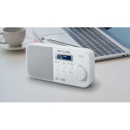 RADIO MUSE Pll Fm Dab+ Secteurpiles Blan M109DBW