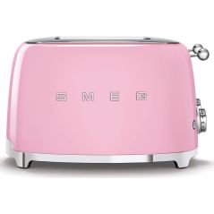 GRILLE PAIN TOASTER SMEG PEM Toaster 4tr 4fentes Rose Chrom TSF 03 PKEU