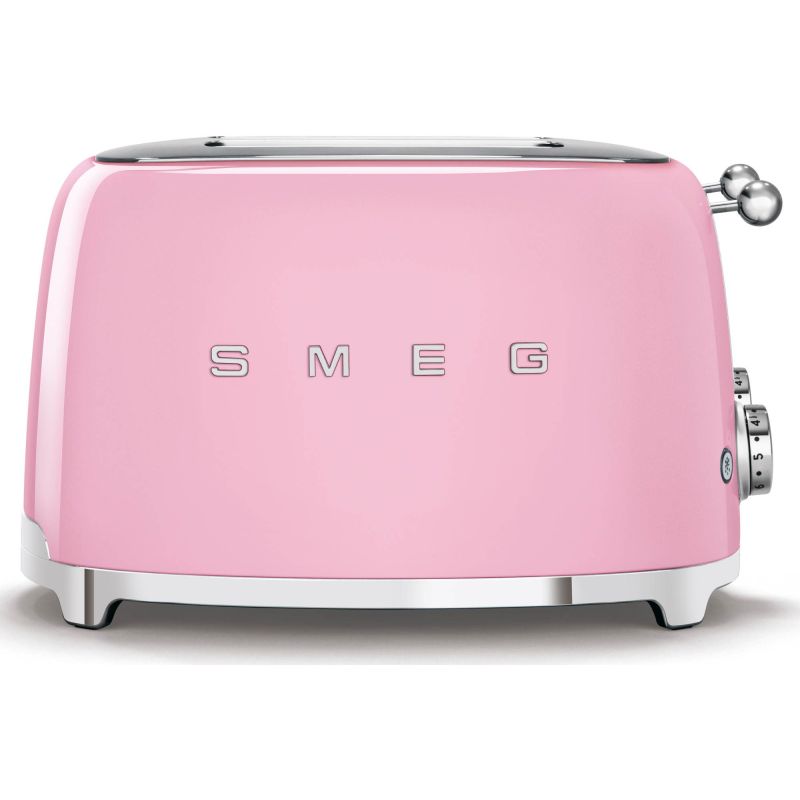 GRILLE PAIN TOASTER SMEG PEM Toaster 4tr 4fentes Rose Chrom TSF 03 PKEU