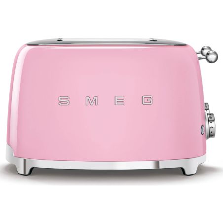 GRILLE PAIN TOASTER SMEG PEM Toaster 4tr 4fentes Rose Chrom TSF 03 PKEU