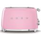 GRILLE PAIN TOASTER SMEG PEM Toaster 4tr 4fentes Rose Chrom TSF 03 PKEU