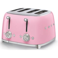 GRILLE PAIN TOASTER SMEG PEM Toaster 4tr 4fentes Rose Chrom TSF 03 PKEU