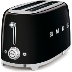 GRILLE PAIN TOASTER SMEG PEM 2fentes Xtra Larges 9prog Noir TSF 02 BLEU