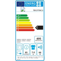 SECHE LINGE PRO ET INTENSIF ASKO Front 7kg Evacuation 17prg Tam TDC1773VCS