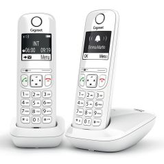 TELEPHONE SANS FIL (TSFISFIL) GIGASET DUO Eco Dect 100mem Ml Aut14h GIGA AS 690 DUO BLANC