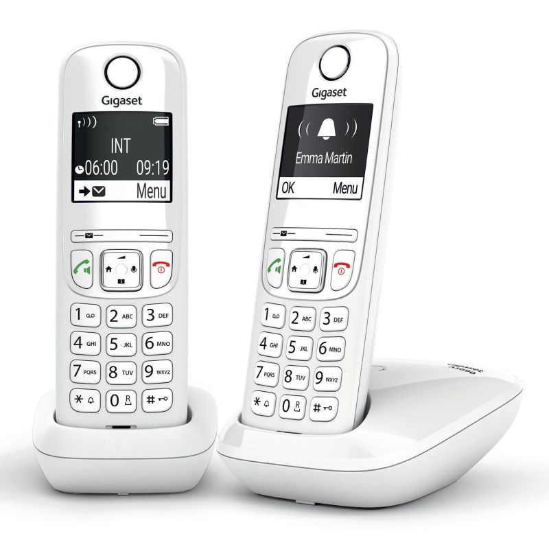 TELEPHONE SANS FIL (TSFISFIL) GIGASET DUO Eco Dect 100mem Ml Aut14h GIGA AS 690 DUO BLANC TELEPHONE SANS FIL (TSFISFIL) GIGASET DUO Eco Dect 100mem Ml Aut14h GIGA AS 690 DUO BLANC