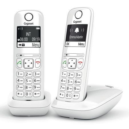 TELEPHONE SANS FIL (TSFISFIL) GIGASET DUO Eco Dect 100mem Ml Aut14h GIGA AS 690 DUO BLANC