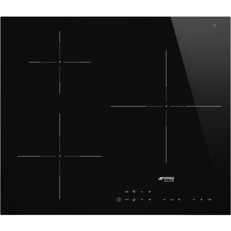 TABLE A INDUCTION SMEG GAMME ELITE 3ind 60cm 7,2kw 3boostmin Noi SI 5632 D