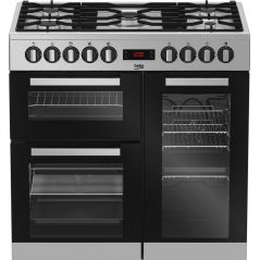 PIANO CUISSON DESSUS GAZ BEKO MENAGER 90x60 4gaz+1wok 2fours+1gril A PS235315DX