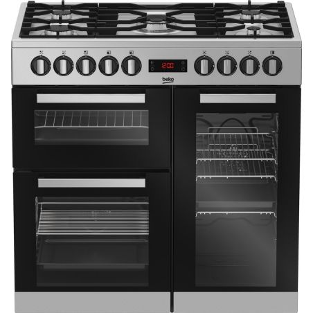 PIANO CUISSON DESSUS GAZ BEKO MENAGER 90x60 4gaz+1wok 2fours+1gril A PS235315DX