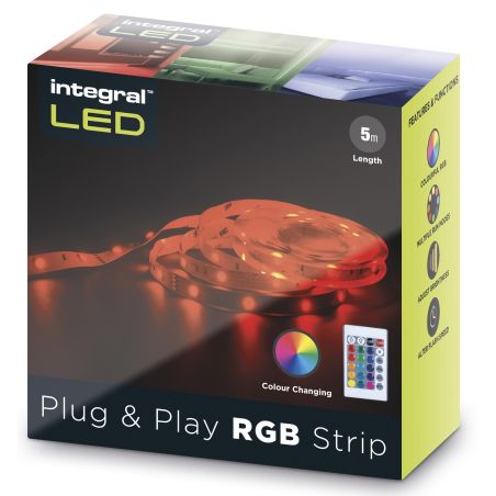 LAMPE ET ECLAIRAGE DECORATIF INTEGRAL Band Led TV Ip20 5m 30ledm Tc ILSTRGBA167B