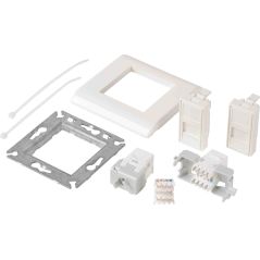 CABLE INFORMATIQUE HEXAKIT SKIN PACK Prise Rj45 X2 Murale Grade1 HI 2120/24