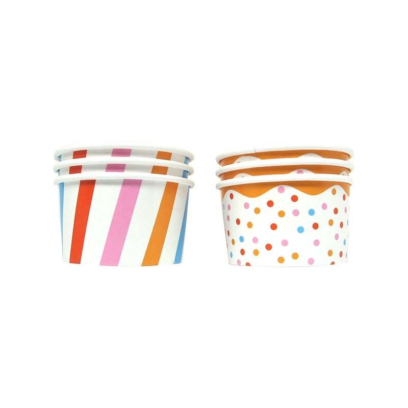 USTENSILES DE CUISINE B HAPPY 6 Petits Pots A Glace 6418