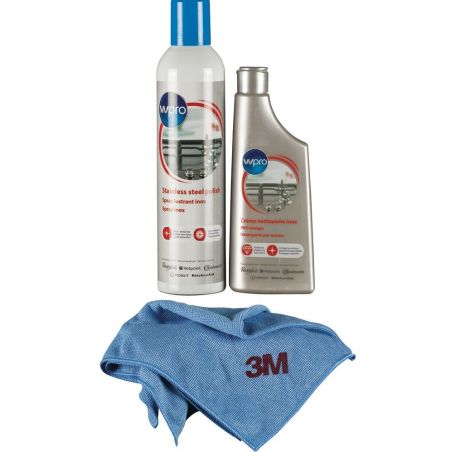 ACC CONSOMMABLES PLAQUE ET DOM WPRO Kit Inox Creme+polish+microfib INX 115