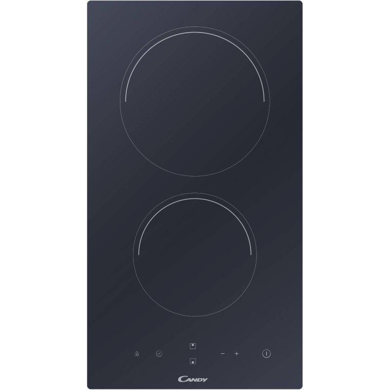 DOMINO VITRO CANDY ENCASTRABLE 2foyers 30cm 3kw Cde Sens Fron CDH30