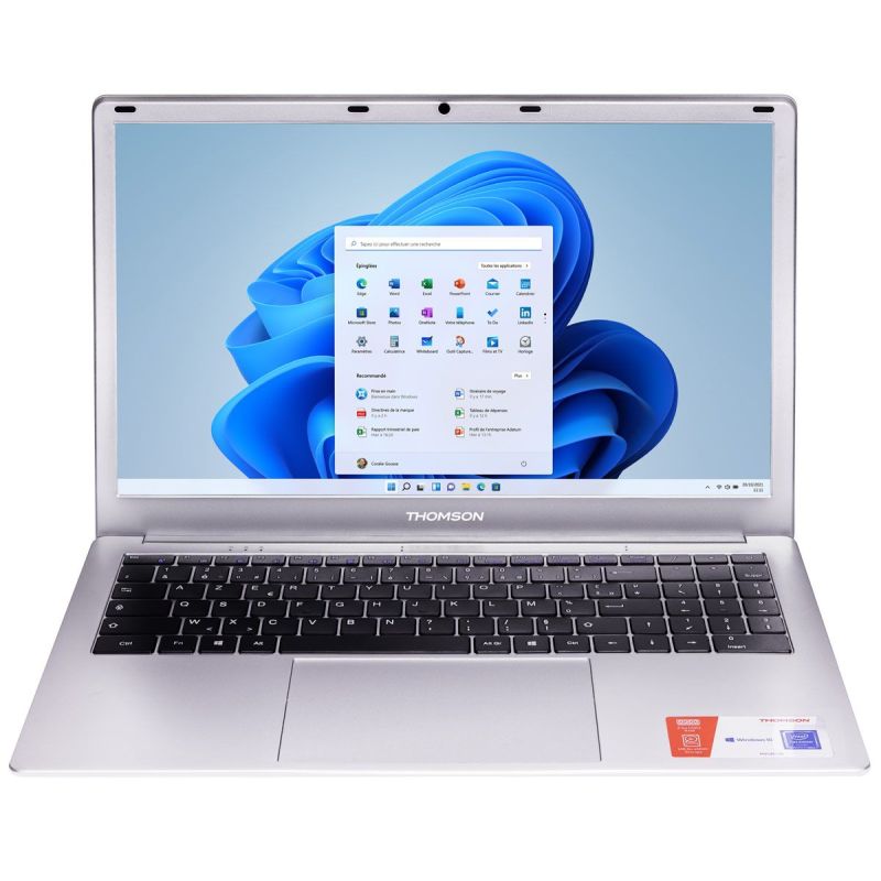 ORDINATEUR PORTABLE THOMSON INFORMATIQUE 15 CELERON 4GO 128SSD OFFICE36 N15V2C4SL128