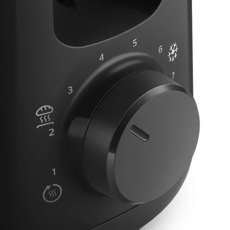 GRILLE PAIN TOASTER PHILIPS DOMESTIC APLLIANCES Daily 1fente Longue Noir HD 2590/90