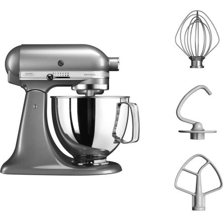 ROBOT PATISSIER KITCHENAID PREMIUM 300w Bol Inox 4 8l Gris Argent 5 KSM 125 ECU