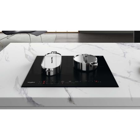 TABLE A INDUCTION WHIRLPOOL INTEGRABLE 3ind Dt1bridge 60cm 7200w Cdes WBB 3760 BF