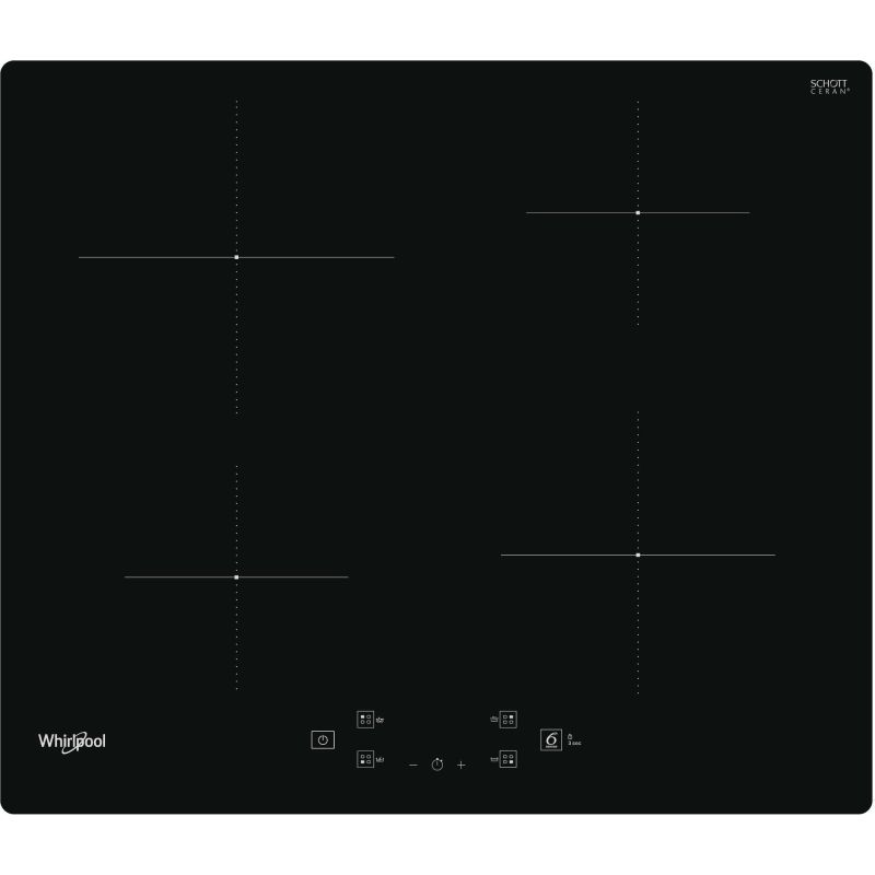 TABLE A INDUCTION WHIRLPOOL INTEGRABLE 4ind 60cm 7,2kw 6sens Cdes Sen WSQ2160NE