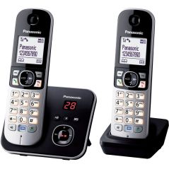 TELEPHONE SANS FIL (TSFISFIL) PANASONIC BRUN Dect Duo 120mem Ml Ecr Large R KXTG 6822 FRB