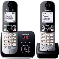 TELEPHONE SANS FIL (TSFISFIL) PANASONIC BRUN Dect Duo 120mem Ml Ecr Large R KXTG 6822 FRB