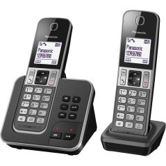 TELEPHONE SANS FIL (TSFISFIL) PANASONIC BRUN DUO DECT MEM120 REP30MN AUT20H KXTGD 322 FRG