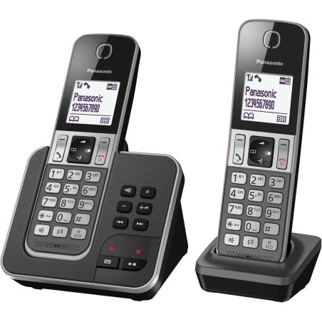 TELEPHONE SANS FIL (TSFISFIL) PANASONIC BRUN DUO DECT MEM120 REP30MN AUT20H KXTGD 322 FRG