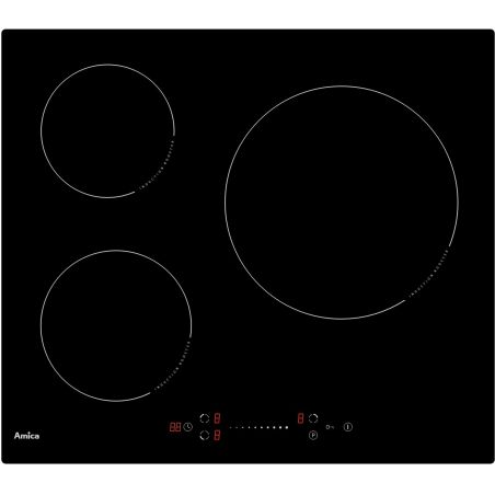 TABLE A INDUCTION AMICA 3ind 60cm 7000w 3boost Slider GP371