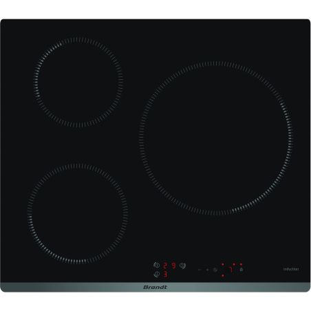 TABLE A INDUCTION BRANDT ENCASTRABLE 3ind Dt1auto Adapt 7 2kw Cdes BPI 6314 B