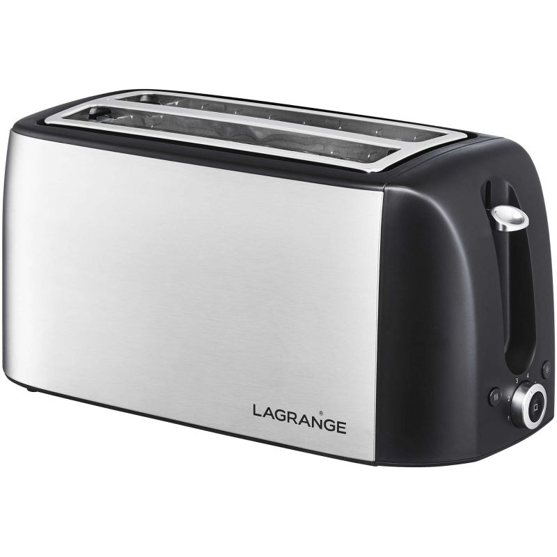 GRILLE PAIN TOASTER LAGRANGE 2fentes Longues 1400w 6niv Ino 519010