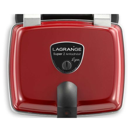 GAUFRIER ET CROQUE MONSIEUR LAGRANGE Super 2 Gaufres 6coeur 1000w R 039514