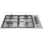 TABLE GAZ BEKO MENAGER 4gaz 60cm Cdes Lat Email Inox HIGG64123SX
