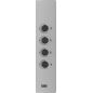 TABLE GAZ BEKO MENAGER 4gaz 60cm Cdes Lat Email Inox HIGG64123SX