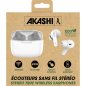 OREILLETTE BLUETOOTH AKASHI EARPODS SEMI INTRA 4CHAR BT5 ALTEARBWH