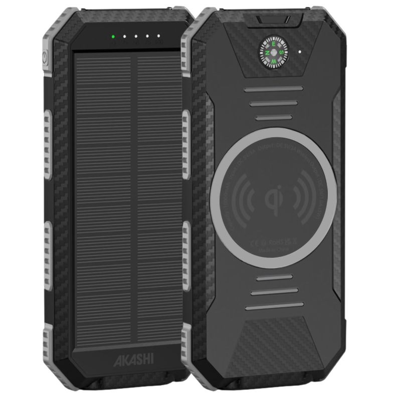 CHARGEURS EXTERNES AKASHI Pb 10000mah Solaire+torche+wat ALTPB 10 WIRLSOLAR