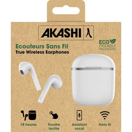 OREILLETTE BLUETOOTH AKASHI EARPODS SEMI INTRA 3CHAR BT 5 ALTWHEARB