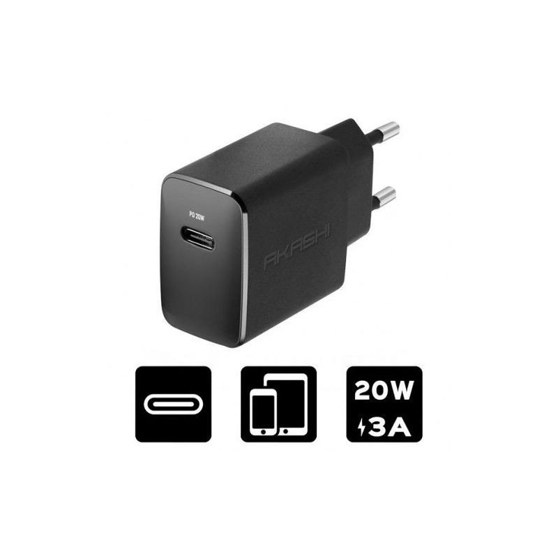 CHARGEUR SECTEUR GSM AKASHI CHARGSECTEUR INTELLIGENT USB- ALTACPD20BLK
