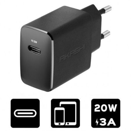 CHARGEUR SECTEUR GSM AKASHI CHARGSECTEUR INTELLIGENT USB- ALTACPD20BLK