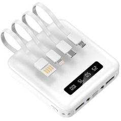 CHARGEURS EXTERNES AKASHI P-bank 10000mah 2 Usb+usb-c+li ALTPB10CABWH
