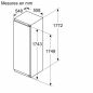 REFRIGERATEUR INTEGRE 1 PORTE SIEMENS ENCASTRABLE Iq500 280l 246+34 H177,5l56 4* KI82LVFE0
