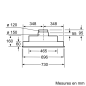 GROUPE SIEMENS ENCASTRABLE Iq300 75cm 379m3 2mot 56db C A LB 75565