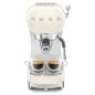EXPRESSO SMEG PEM 15bars 1350w Dosettes Vapeur C ECF02CREU