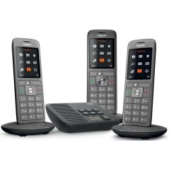 TELEPHONE SANS FIL (TSFISFIL) GIGASET Trio Dect Rep55mn 400mem Ml An GIGA CL 660 A TRIO ANTHRACITE
