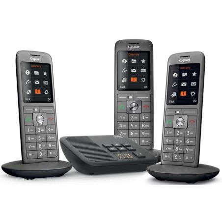 TELEPHONE SANS FIL (TSFISFIL) GIGASET Trio Dect Rep55mn 400mem Ml An GIGA CL 660 A TRIO ANTHRACITE