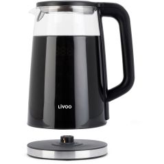 BOUILLOIRE LIVOO Digitale 1,7l 2200w 4temp Noir DOD198