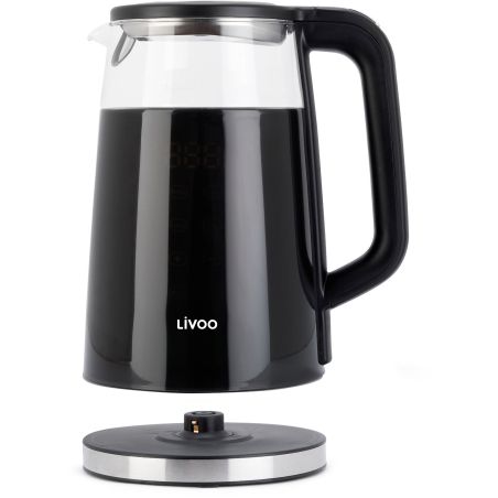 BOUILLOIRE LIVOO Digitale 1,7l 2200w 4temp Noir DOD198
