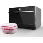 FOUR MICRO ONDES MULTIFONTION WHIRLPOOL POSE LIBRE 33l 1000w Elec Crisp Vapeur Se MWSC9133SB