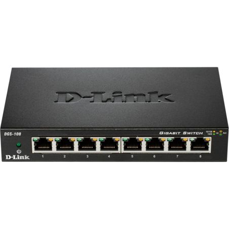SWITCH DLINK Switch 8 Ports 101001000 DGS-108/E