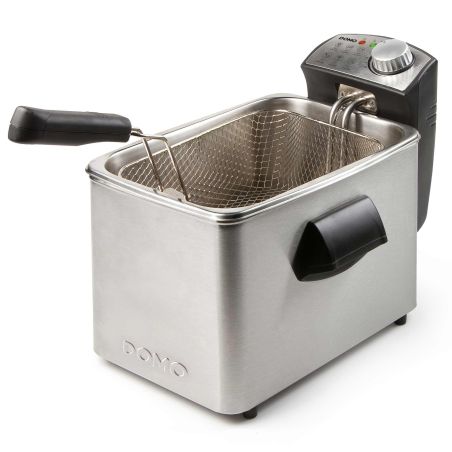 FRITEUSE CLASSIQUE DOMO 3000w 4l Cuve Inox Thermost In DO458FR